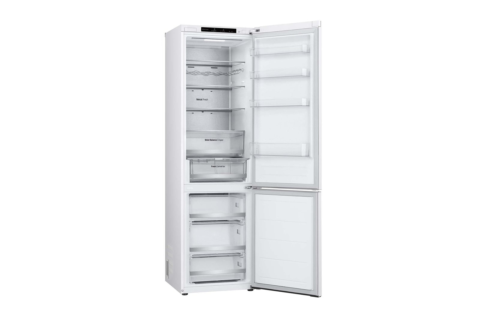 LG Frigorífico Combi Door Cooling+,  2,03m, Clasificación C, capacidad de 419l, blanco. Serie 500 , GBV5240CSW