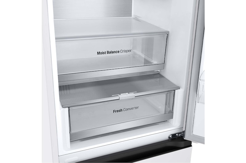 LG Frigorífico Combi Door Cooling+,  2,03m, Clasificación C, capacidad de 419l, blanco. Serie 500 , GBV5240CSW