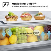 LG Door Cooling+, 2 m, Clasificación D, capacidad de 419 l, Acero negro-grisáceo mate antihuellas, GBV5250DEP, GBV5250DEP