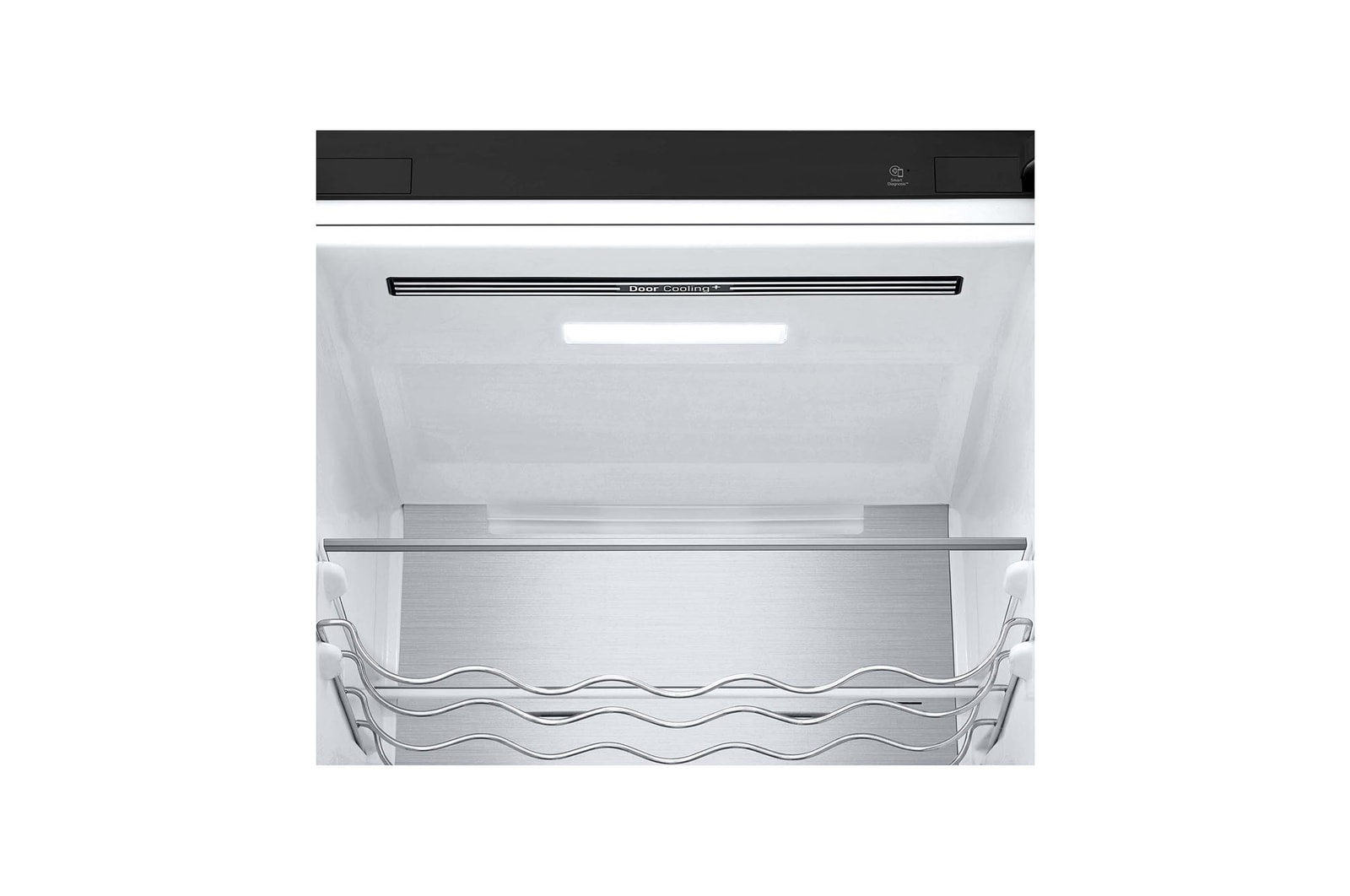 LG Door Cooling+, 2 m, Clasificación D, capacidad de 419 l, Acero negro-grisáceo mate antihuellas, GBV5250DEP, GBV5250DEP