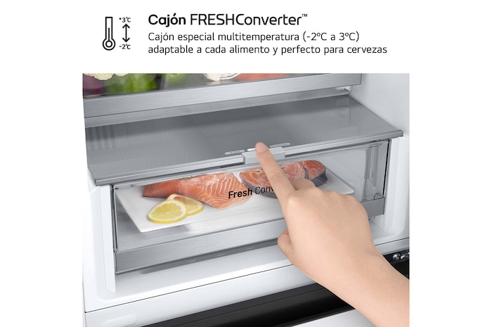 LG Frigorífico Combi Door Cooling+,  1,86m, Clasificación C, capacidad de 374l, blanco. Serie 700, GBV7180CSW