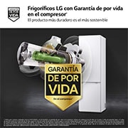 LG Frigorífico Combi Door Cooling+,  2,03m, Clasificación C, capacidad de 419l, blanco. Serie 700, GBV7280CSW