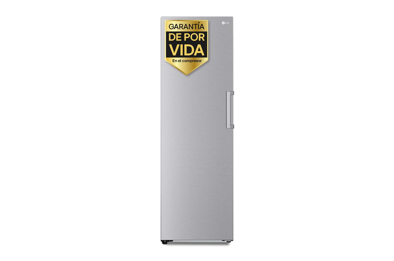 LG Congelador 1 puerta Total No Frost, Clasificación D, 355 L, Acero inoxidable texturizado , GFM61MBCSF