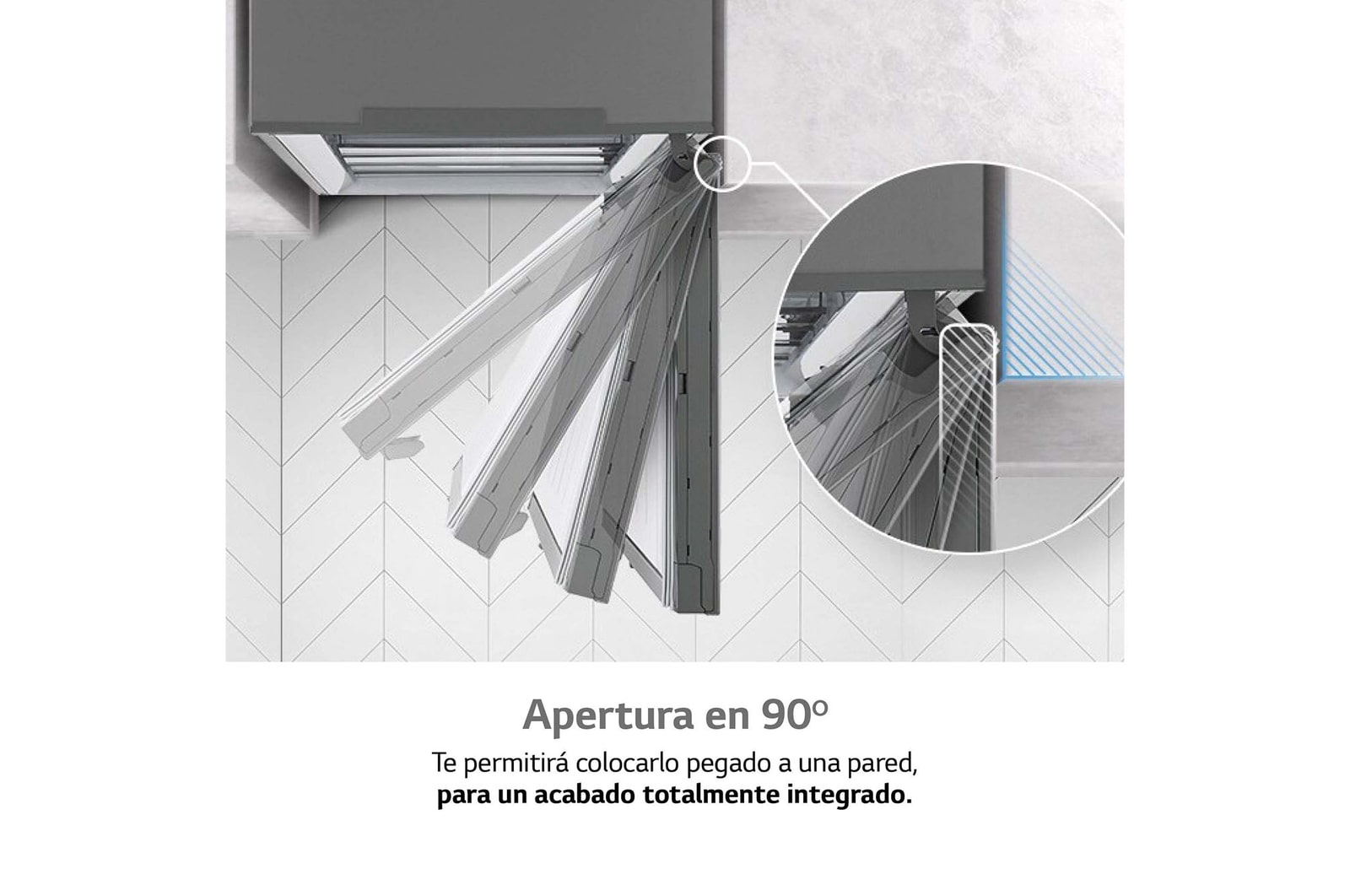 LG Congelador 1 puerta Total No Frost, Clasificación D, 355 L, Acero inoxidable texturizado , GFM61MBCSF