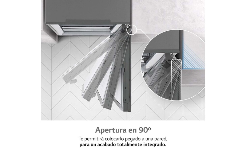 LG Congelador 1 puerta Total No Frost, Clasificación D, 355 L, Acero inoxidable texturizado , GFM61MBCSF