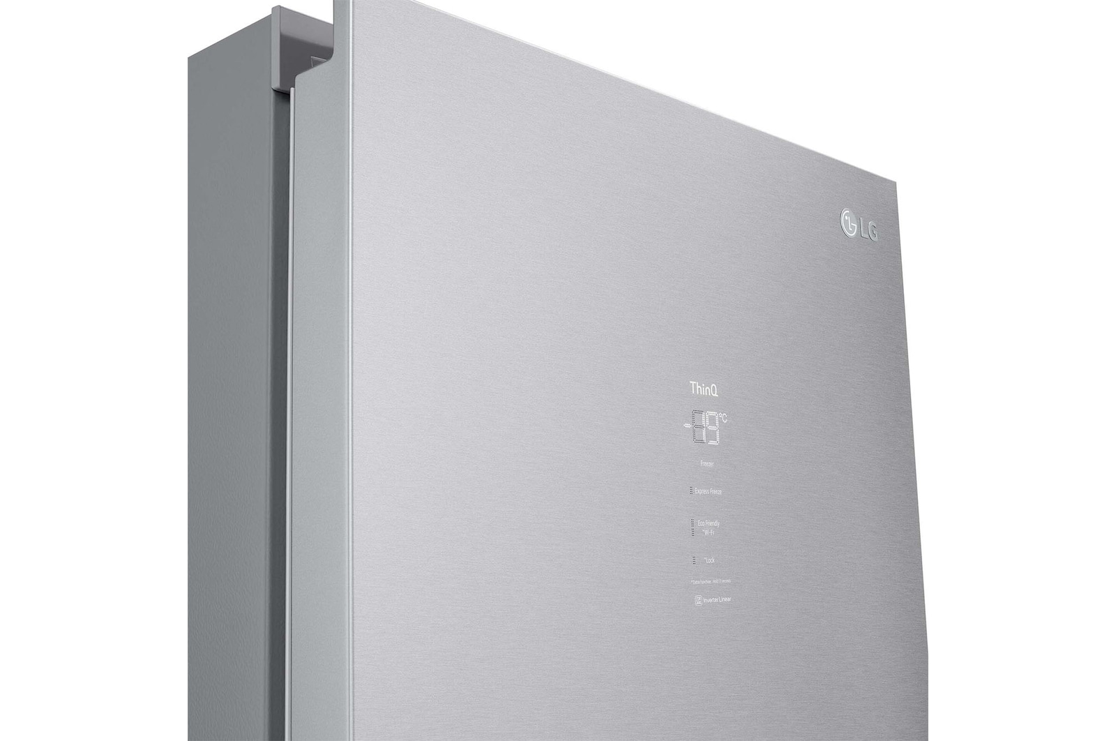 LG Congelador 1 puerta Total No Frost, Clasificación D, 355 L, Acero inoxidable texturizado , GFM61MBCSF