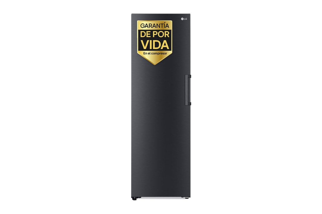 Vista frontal de Congelador Total No Frost, Clasificación D, 355 L, Acero Negro-grisáceo mate, GFM61MCCSF