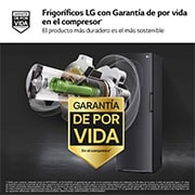 LG Congelador Total No Frost, Clasificación D, 355 L, Acero Negro-grisáceo mate, GFM61MCCSF