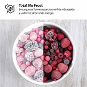 LG Congelador Total No Frost, Clasificación D, 355 L, Acero Negro-grisáceo mate, GFM61MCCSF