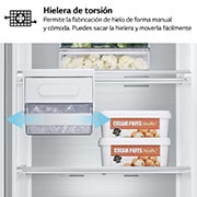 LG Congelador Total No Frost, Clasificación D, 355 L, Acero Negro-grisáceo mate, GFM61MCCSF