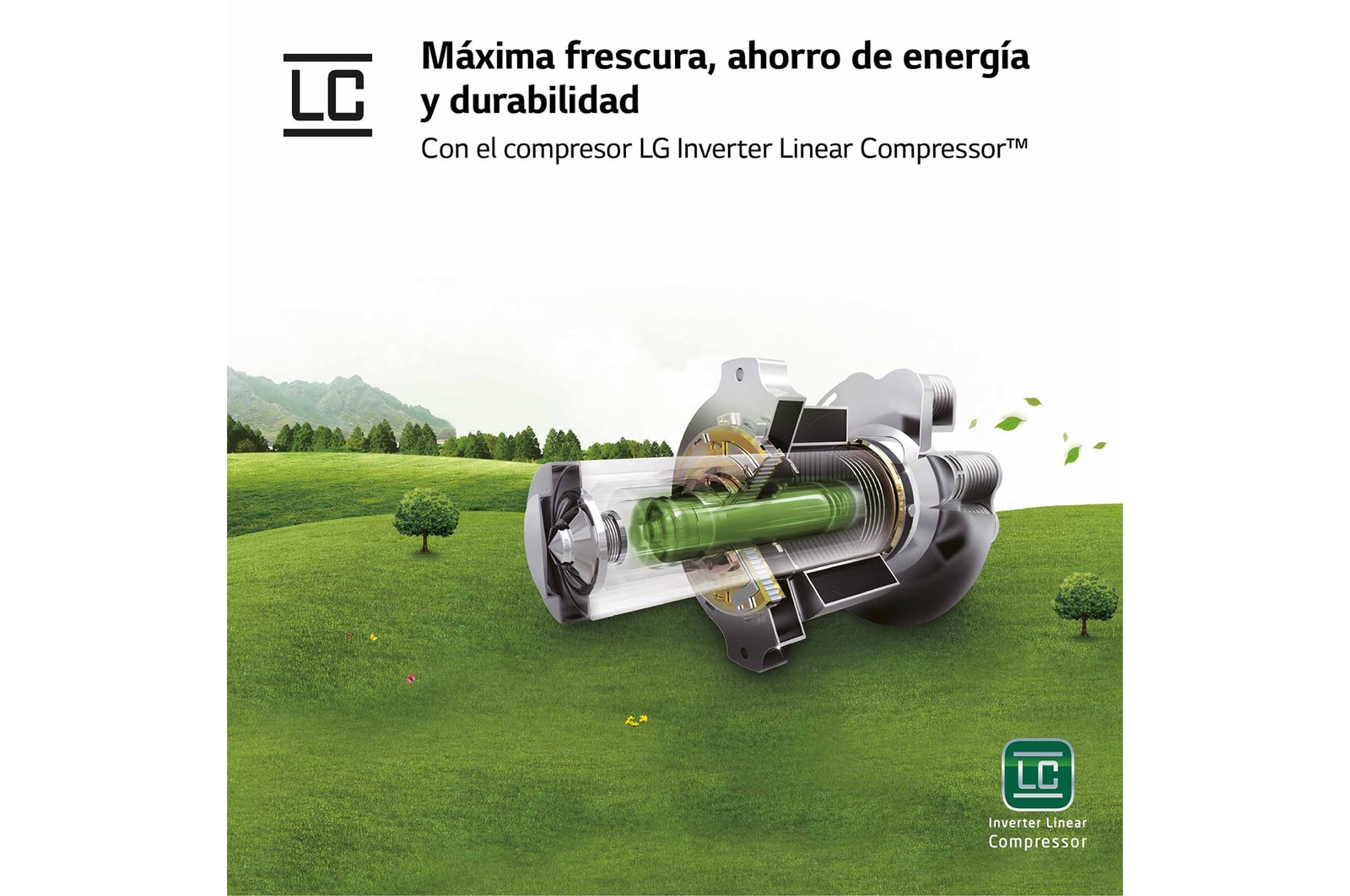LG Congelador Total No Frost, Clasificación D, 355 L, Acero Negro-grisáceo mate, GFM61MCCSF