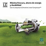 LG Congelador Total No Frost, Clasificación D, 355 L, Acero Negro-grisáceo mate, GFM61MCCSF