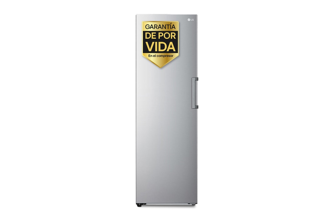 LG Congelador 1 Puerta Total No Frost Smart Inverter, Clasificación E, 355 L, <br> Inox antihuellas, GFT41PZGSZ