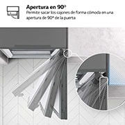 LG Congelador 1 Puerta Total No Frost Smart Inverter, Clasificación E, 324 L, <br> Blanco, GFT41SWGSZ