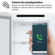 LG Congelador 1 Puerta Total No Frost Smart Inverter, Clasificación E, 324 L, <br> Blanco, GFT41SWGSZ