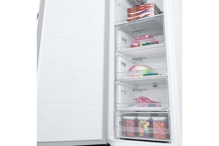 LG Congelador 1 Puerta Total No Frost Smart Inverter, Clasificación E, 324 L, <br> Blanco, GFT41SWGSZ