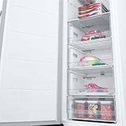 LG Congelador 1 Puerta Total No Frost Smart Inverter, Clasificación E, 324 L, <br> Blanco, GFT41SWGSZ