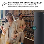 LG Frigorífico Una Puerta antihuellas, 413L, Negro-grisáceo mate , GLM71MCCSX