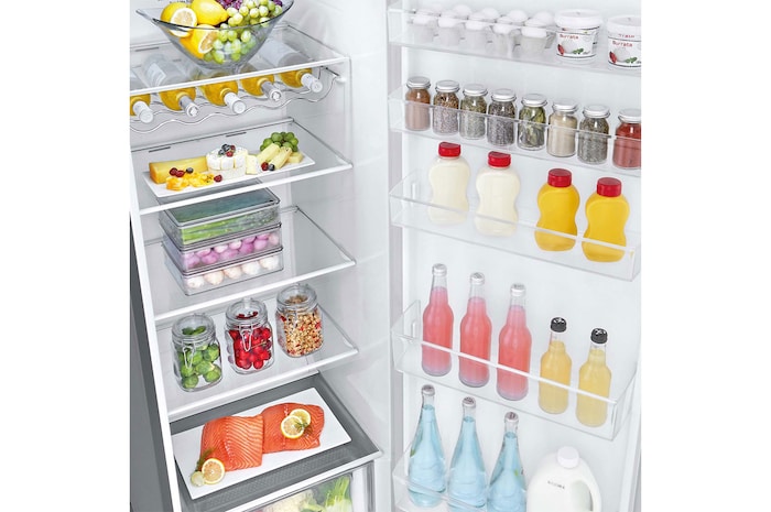 LG Frigorífico 1 puerta Door cooling, Total No Frost, Clasificación E, 413L, Inox antihuellas, GLT51PZGSZ