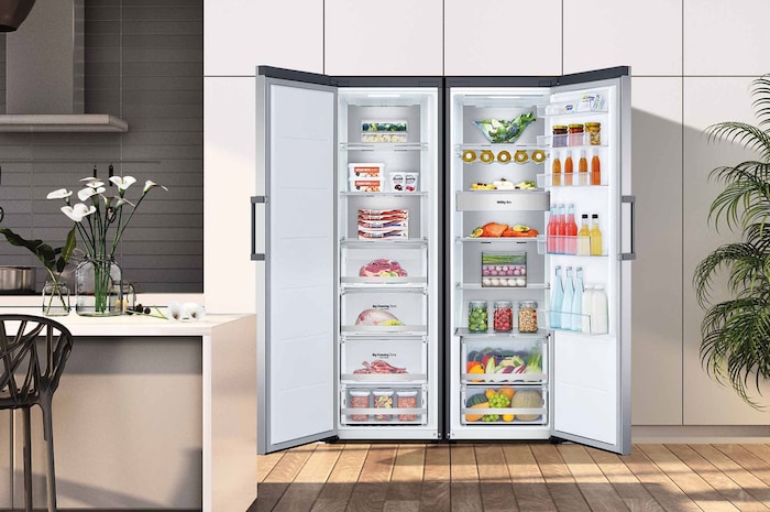 LG Frigorífico 1 puerta Door cooling, Total No Frost, Clasificación E, 413L, Inox antihuellas, GLT51PZGSZ