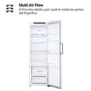 LG Nevera 1 Puerta DoorCooling + Clasificación E, 386L  - Blanco, GLT51SWGSZ