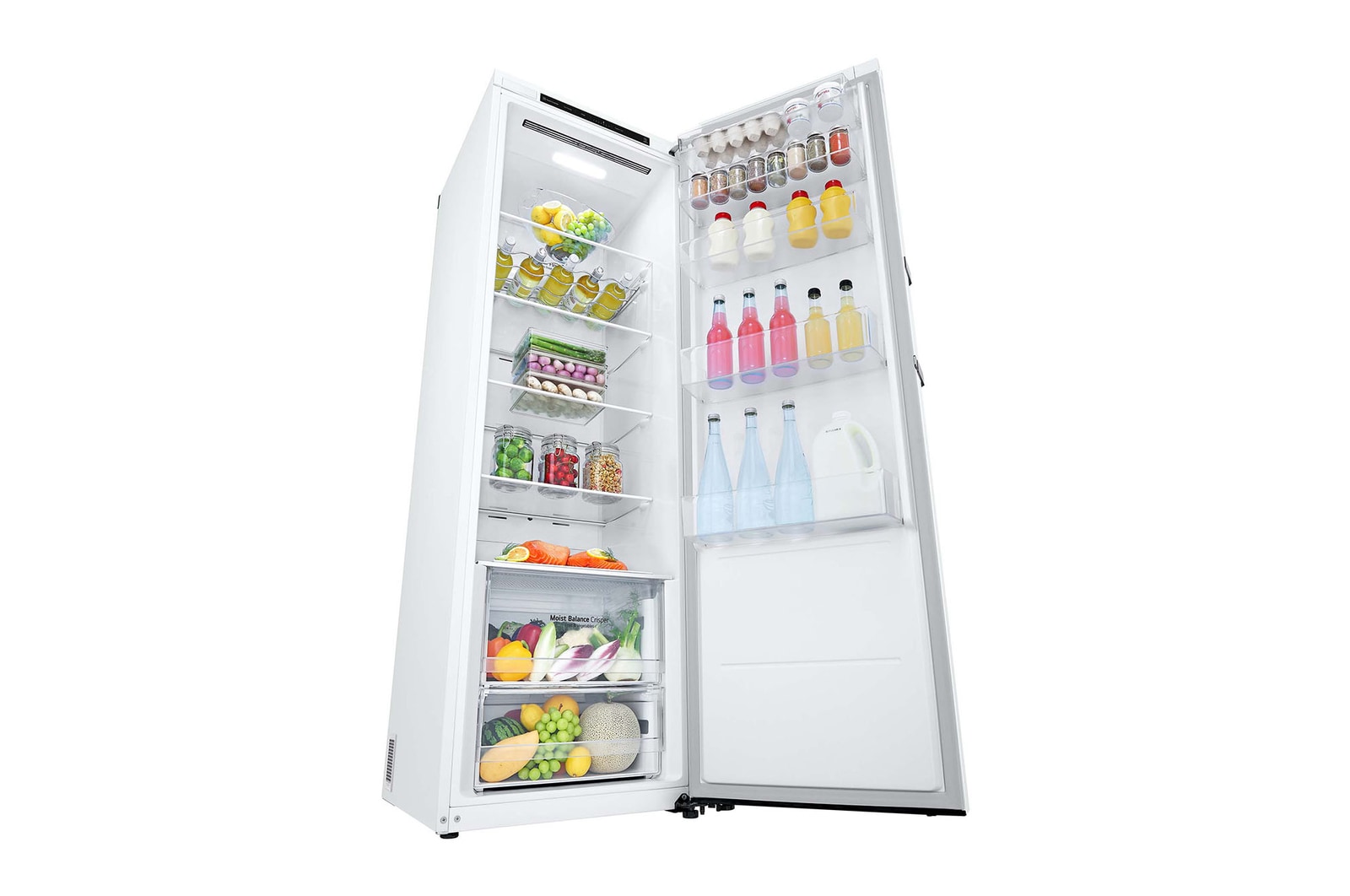 LG Nevera 1 Puerta DoorCooling + Clasificación E, 386L  - Blanco, GLT51SWGSZ