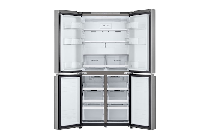 LG Frigorífico American Combi Ancho 83cm, Clasificación E, 530 L, Inox antihuellas, GMB860PYDE