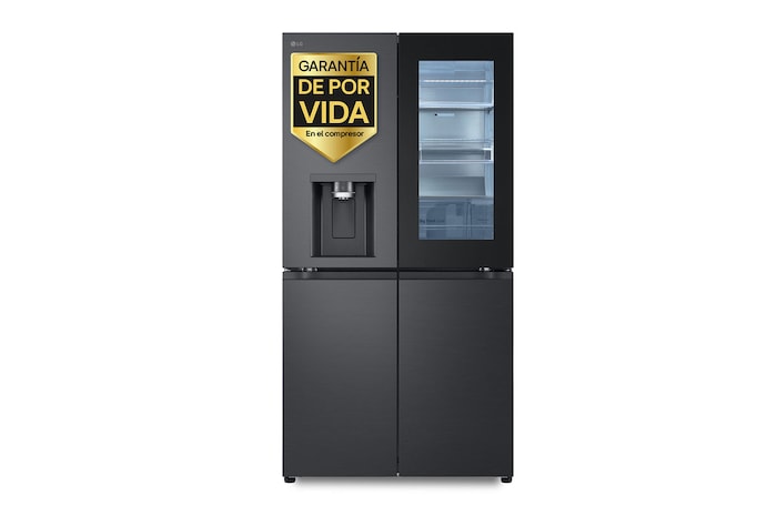 LG Frigorífico American Combi InstaView™, Clasificación E, 638 L, Acero texturizado antihuellas, GMG961EVKE, GMG961EVKE