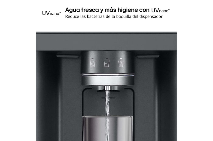 LG Frigorífico American Combi InstaView™, Clasificación E, 638 L, Acero texturizado antihuellas, GMG961EVKE, GMG961EVKE