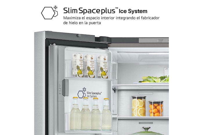 LG Frigorífico American Combi Door-in-Door™, Clasificación E, Acero, 634 L, antihuellas, GMJ960MBJE