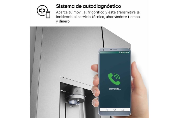 LG Frigorífico American Combi Door-in-Door™, Clasificación E, Acero, 634 L, antihuellas, GMJ960MBJE