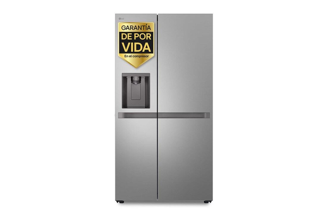 LG Frigorífico Side By side  Serie 400, sin toma de agua, Inox antihuellas.  E, 641 L, GSLC41PYPE