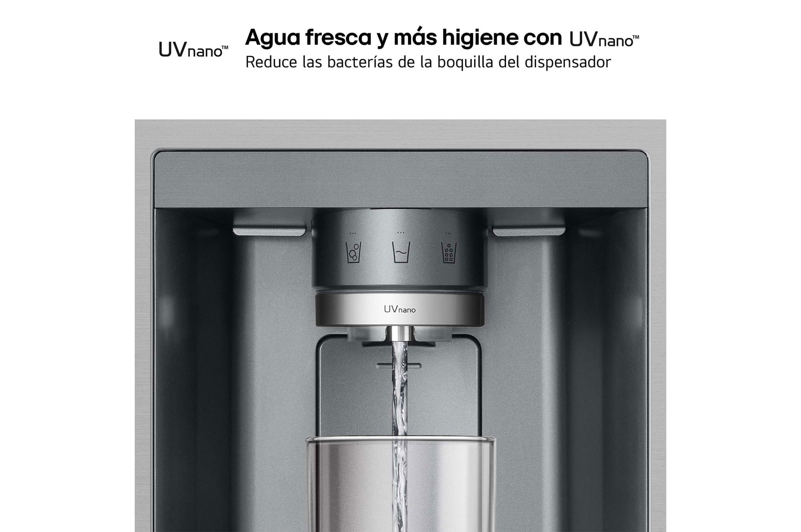 LG Outlet Frigorífico Side By side Serie 800, Sin toma de agua Inox antihuellas. C, 628 L, GSLE81PYBC.OUTLET