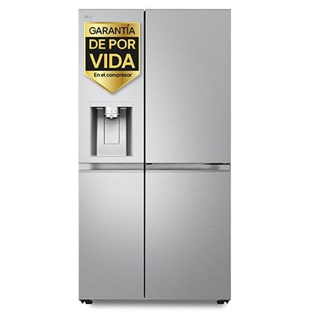 Vista frontal de Outlet Frigorífico Side By side Serie 900, Sin toma de agua Acero texturizado antihuellas. C, 628 L GSLE91MBAC.OUTLET