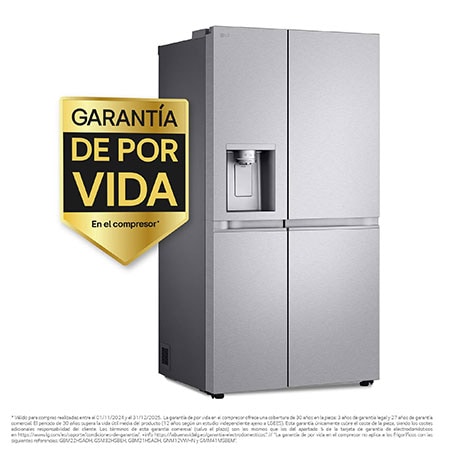 LG Outlet Frigorífico Side By side Serie 900, Sin toma de agua Acero texturizado antihuellas. C, 628 L, GSLE91MBAC.OUTLET