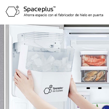 LG Outlet Frigorífico Side By side Serie 900, Sin toma de agua Acero texturizado antihuellas. C, 628 L, GSLE91MBAC.OUTLET
