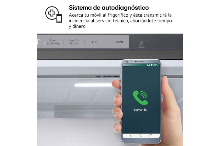 LG Frigorífico Side By side Serie 900, Sin toma de agua Acero texturizado antihuellas. C, 628 L, GSLE91MBAC.AMBQEUR