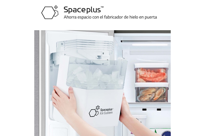 LG Frigorífico Side By side Serie 700, Inverter Linear compressor,  Clasificación D, 635 L, sin toma de agua                 , GSLV71PZTD