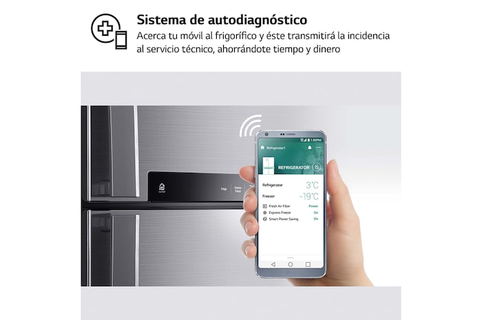 LG Frigorífico Side By side Serie 700, Inverter Linear compressor, Clasificación D, 635 L, sin toma de agua , GSLV71PZTD
