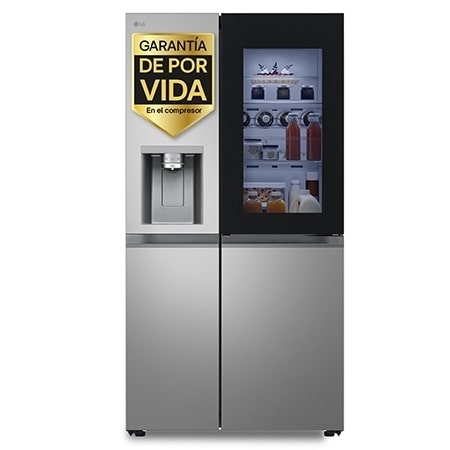 Frigorífico Side By side Serie 900, Instaview Door-In-Door, Inox antihuellas. D, 628 L - GSXE81PYBD | LG ES