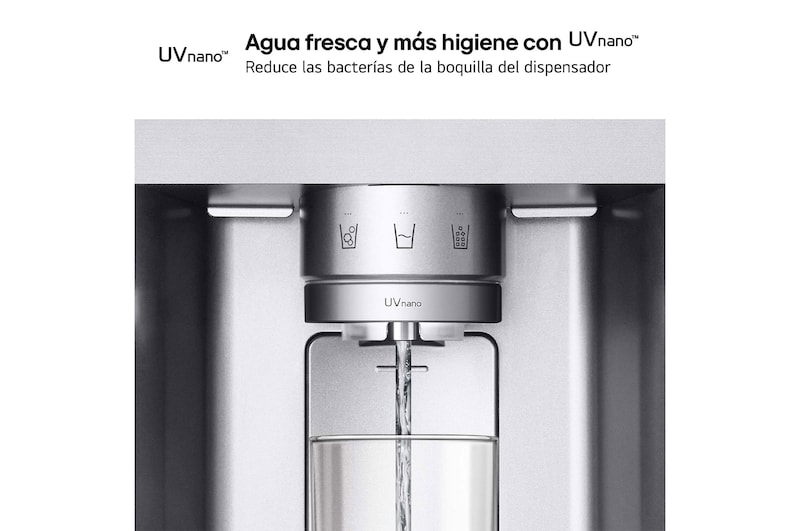 LG Frigorífico Side By side  Serie 900, Instaview Door-In-Door, con Craft Ice, Acero texturizado antihuellas.  D, 628 L, GSXE90MBDD.AMBQEUR
