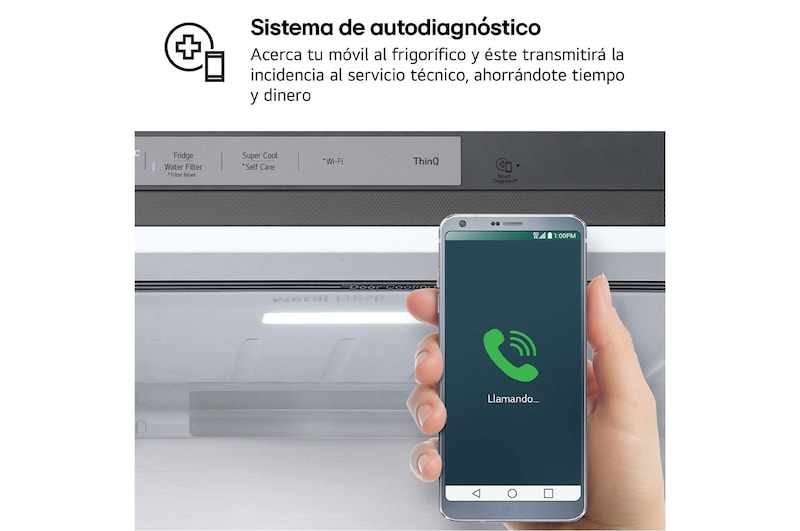 LG Frigorífico Side By side  Serie 900, Instaview Door-In-Door, con Craft Ice, Acero texturizado antihuellas.  D, 628 L, GSXE90MBDD.AMBQEUR