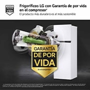 LG  Frigorifico de 2 Puertas, 287L, 1,68 m, Total No Frost - Blanco, GTBV20SWGKD