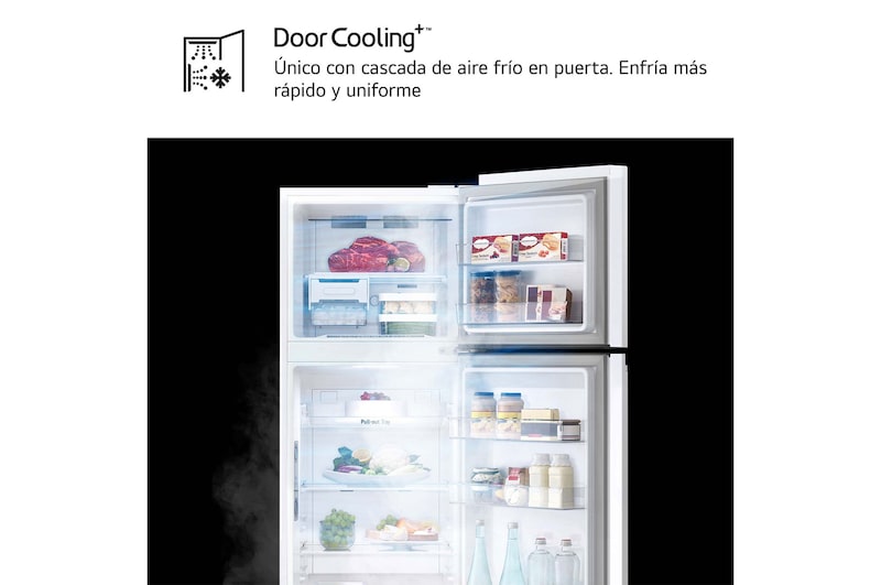 LG  Frigorifico de 2 Puertas, 287L, 1,68 m, Total No Frost - Blanco, GTBV20SWGKD