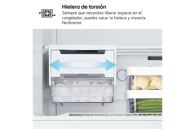 LG  Frigorifico de 2 Puertas, 287L, 1,68 m, Total No Frost - Blanco, GTBV20SWGKD