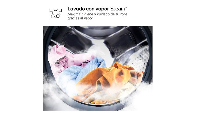 LG Lavadora inteligente AI Direct Drive 10.5kg, 1400rpm, Clasificación A, Blanca, Serie 700, F4WV7010S2W