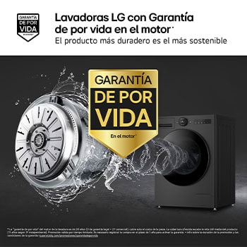 LG Lavadora Inteligente | LG F4X7009TBB, AI Direct Drive, TurboWash 360º, 9kg, 1400rpm, Serie 700, Un 40% más eficiente que A, Negro mate, F4X7009TBB