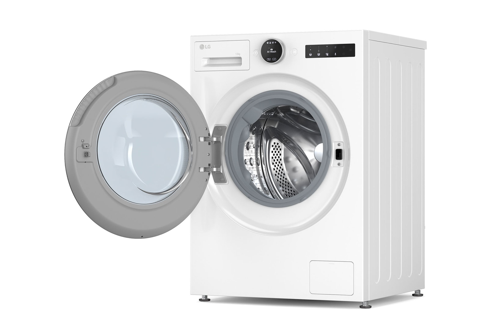 LG Lavadora Inteligente | LG F4X7013TWS, AI Direct Drive, TurboWash 360º, 13kg, 1400rpm, Serie 700, Un 40% más eficiente que A, Blanca, F4X7013TWS