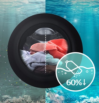 There is laundry inside the product, and the laundry has been reduced by 60%.