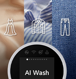 Distintos tejidos y programa AI Wash